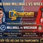 Hình ảnh nhận định bóng đá Millwall vs Wrexham vòng 4 Championship lúc 01h45 ngày 3/9, thống kê phong độ và tỷ lệ chuyên môn trên ThapcamTV.